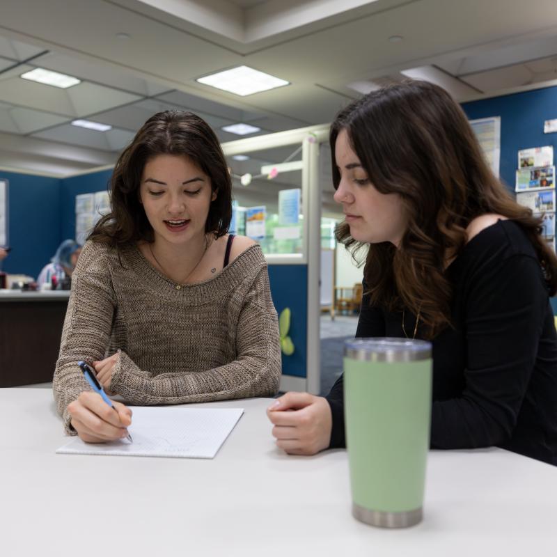 2 students at LARC 